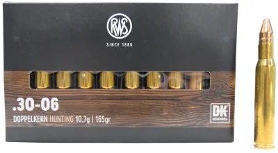 Patron 30-06Sprg DN Doppelkern Hunting 10,7g (165gr)