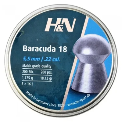 Puli pnevmaticheskie H&N Baracuda 18 k.5,5 mm 1,175g (200sht) 1