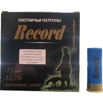 Патрон 12/70 Рекорд б/к 34г дробь №5